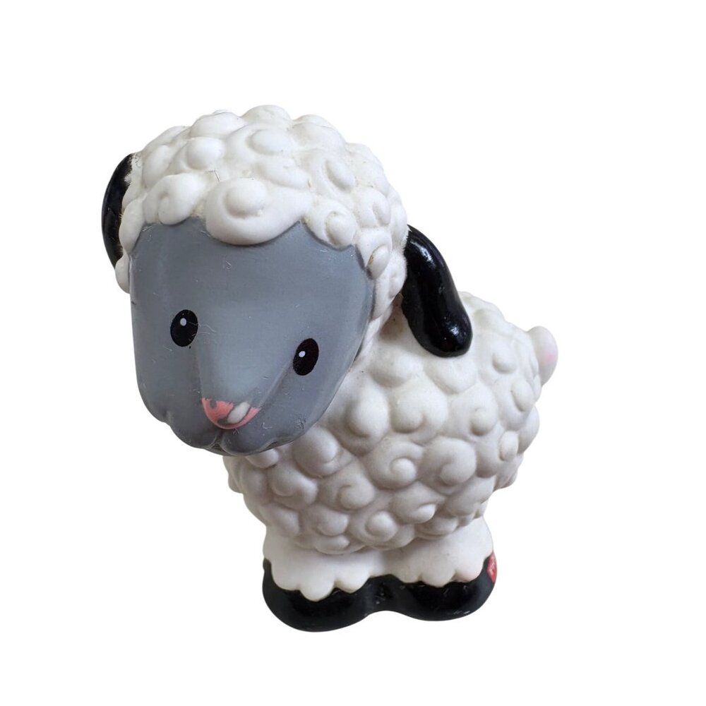Vintage FisherPrice 1997 Sheep Lamb Toy Replacement Figure Farm Nativity US WEAR